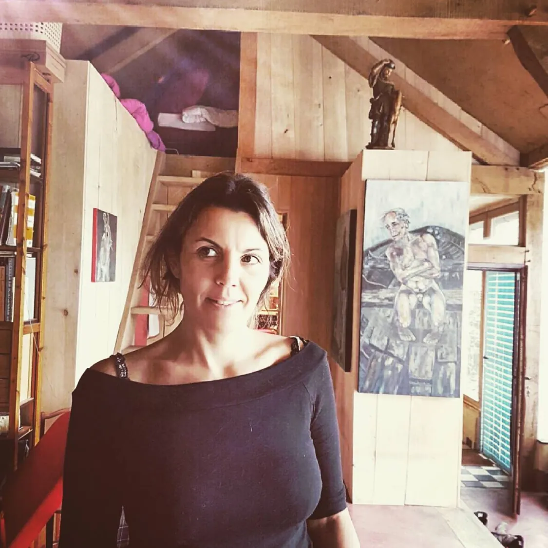 Carla in ihrem Atelier