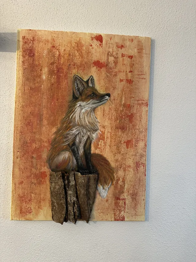 Fuchs im Herbst – Acryl
