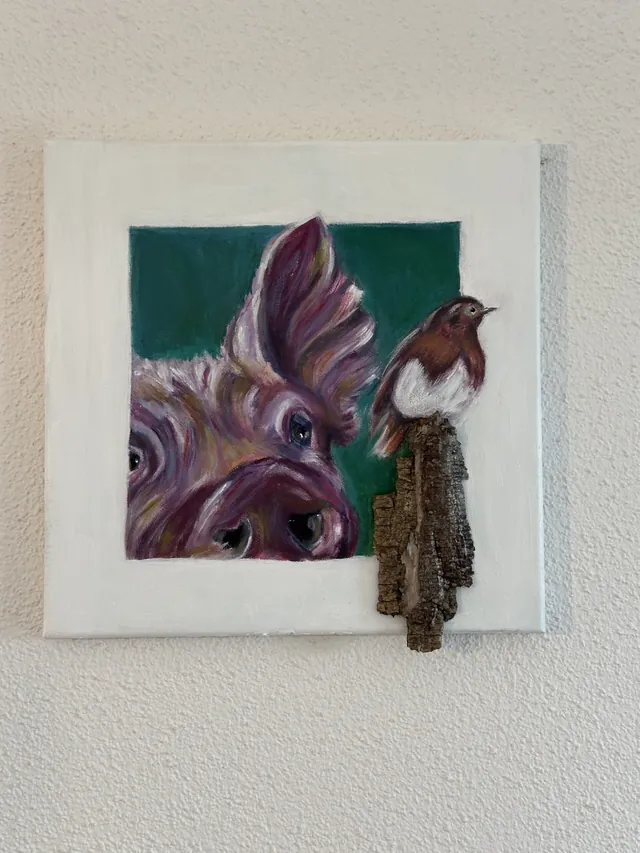 Schwein – Acryl auf Leinwand