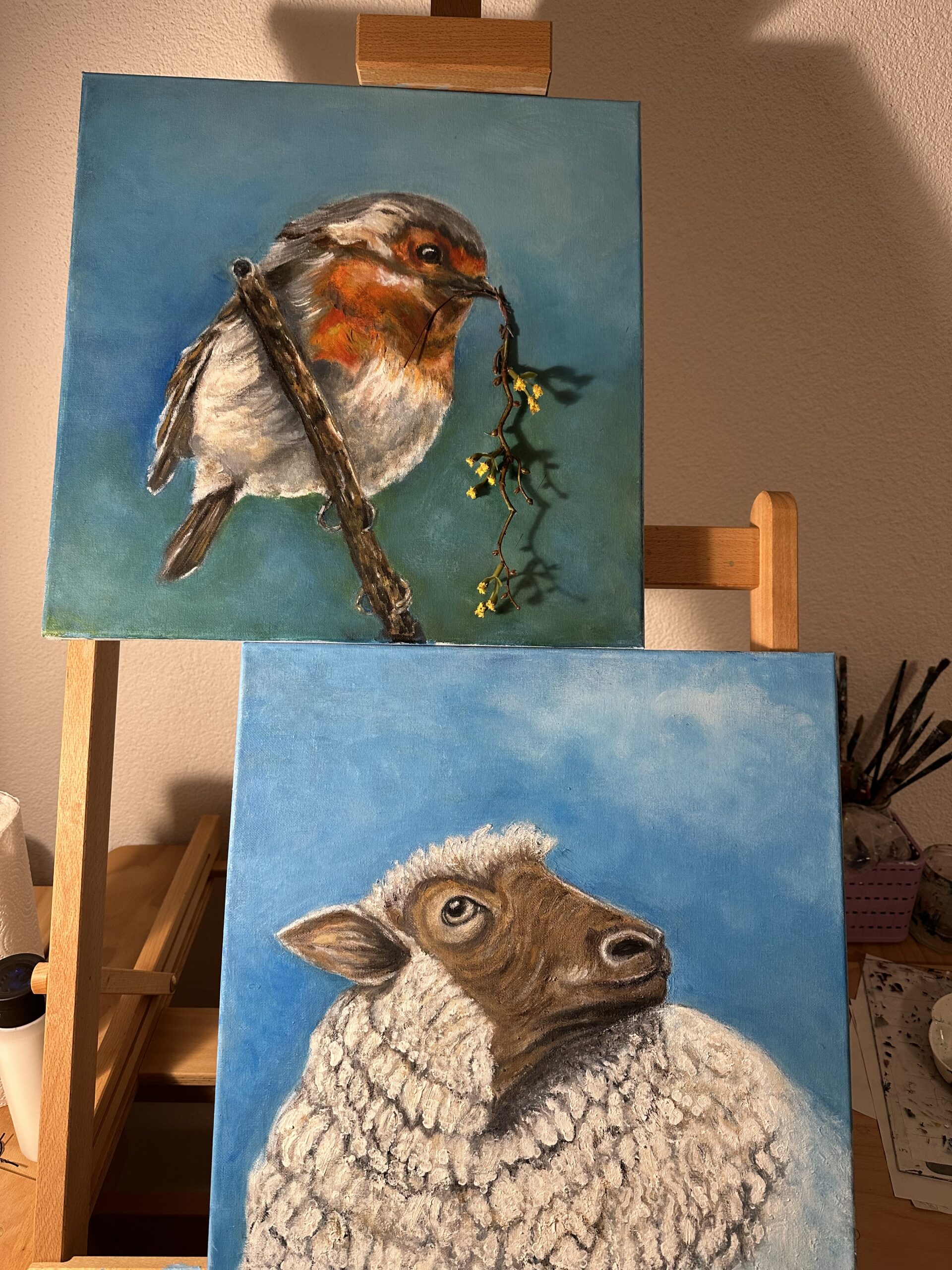 DER VOGEL UND DAS SCHAF